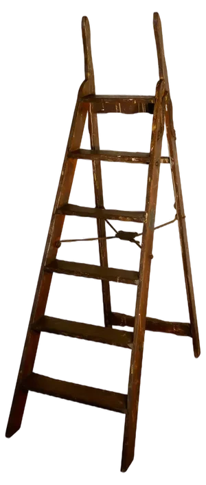 Paint Splattered Simplex Safety Step Ladder, 1900s