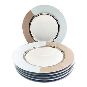 Bernardaud Limoges Fr Fusion Dinner Plates, Set of 6
