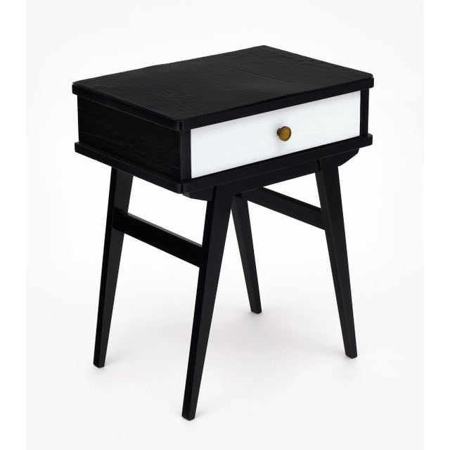 Mid-Century Modern Murano Glass Covered Side Tables For Sale - Image 3 of 11