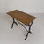 Bistro Table with Oak Top on a Cast Iron Frame, 1930s For Sale - Image 4 of 18