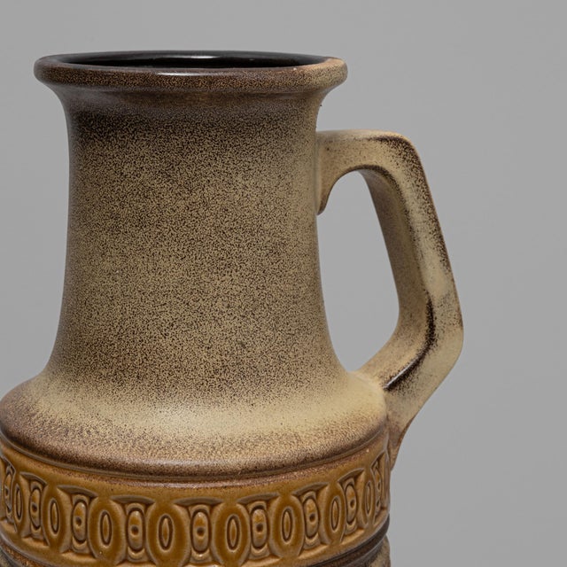Mid 20th Century 20th Century German 'W. Germany' Ceramic Vase For Sale - Image 5 of 18
