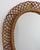 Mid-Century Modern Italian Rattan Wall Mirror, 1960s For Sale - Image 3 of 12