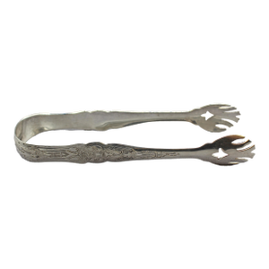 Late 20th Century Sterling Silver Ice or Sugar Tongs by Manchester Silver Co.