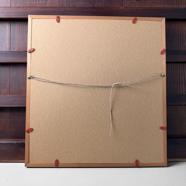 Japanese Framed Shishigiyo Textile Art with Mice and Temari Ball, 1980s For Sale - Image 9 of 10