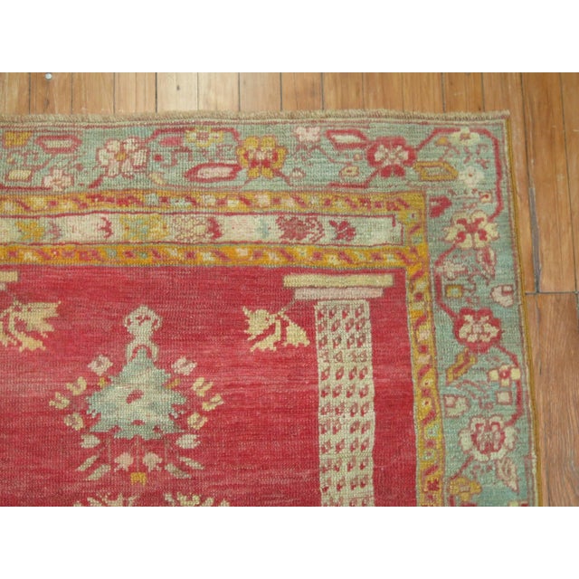 Late 19th Century Antique Zabihi Collection Turkish Prayer Fine Red Rug - 3'5" x 5' For Sale - Image 4 of 6