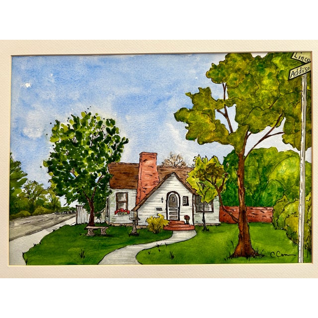 Giclee Fine Art Print of the Watercolor Painting “Lincoln and Addison” For Sale - Image 4 of 6
