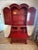 An extraordinary statement piece, I named her "The Lady in Red," this vintage red Chinoiserie secretary desk combines...