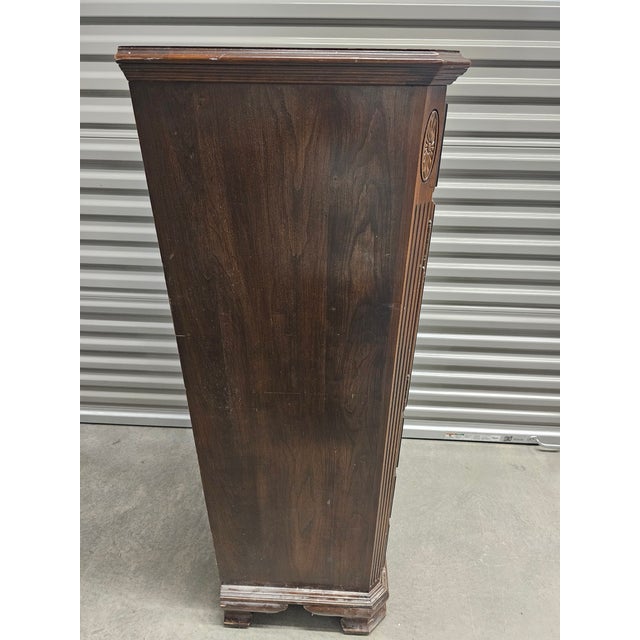 1970s Vintage 1974 Ethan Allen Solid Walnut Lingerie Chest For Sale - Image 5 of 9