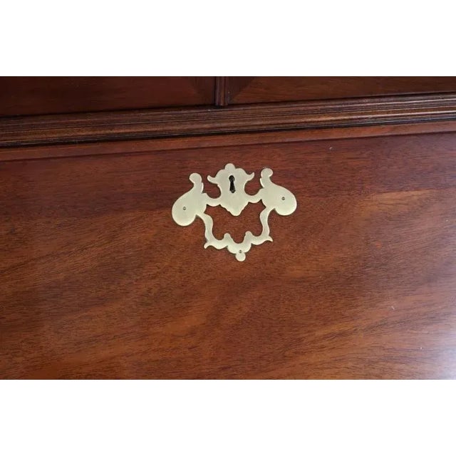 Kindel Furniture National Trust Collection Mahogany Carved Secretary Desk For Sale - Image 17 of 18