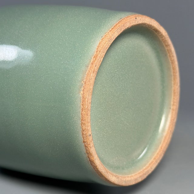 Mid 19th Century Chinese Longquan Celadon Vase With Double Dragon‑Shaped Handles For Sale - Image 5 of 6
