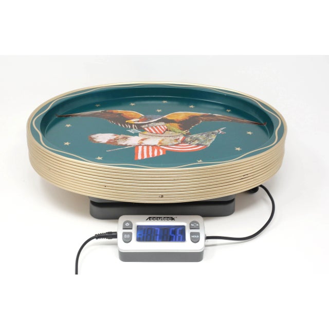 Vintage Federal Bald Eagle Aluminum Trays - Set of 12 For Sale - Image 11 of 12