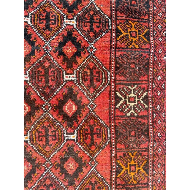 Turkmen Baluch Rug, 1950s For Sale - Image 8 of 18