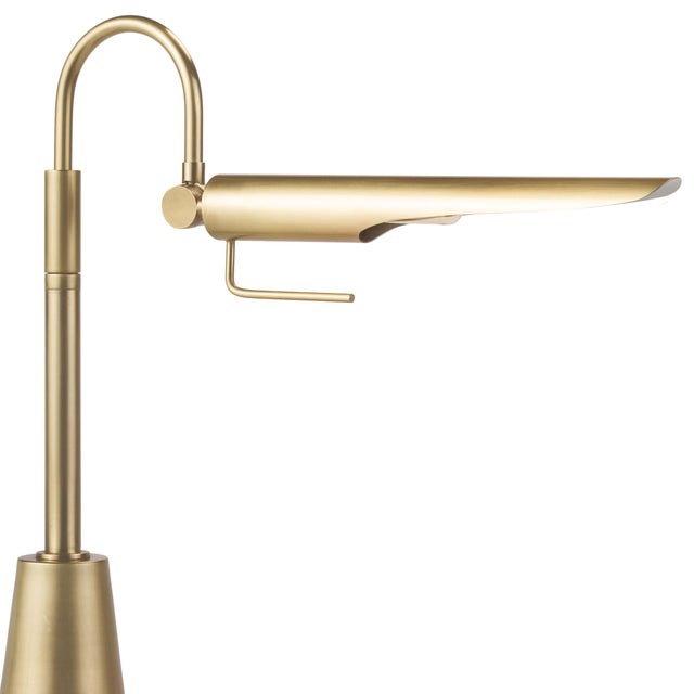 Traditional Regina Andrew Raven Task Lamp Natural Brass For Sale - Image 3 of 5