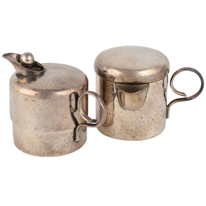 Vintage Art Deco Silver-Plated Pitchers, Germany, 1930s, Set of 2