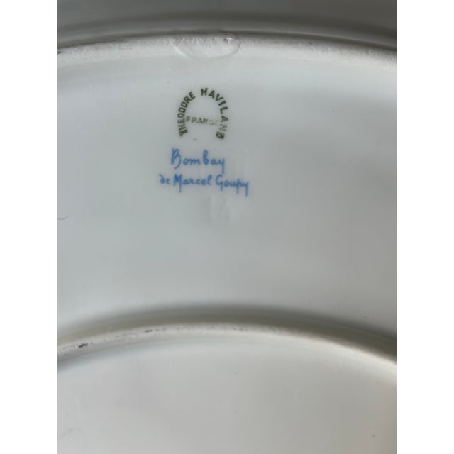 1920s Rare 1925 Paris Expo Art Deco Limoges Porcelain "Bombay" Platter by Marcel Goupy For Sale - Image 5 of 5