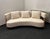 2000 - 2009 Three-Seater Sofa with Conical Legs in White Bouclé Wood, 2000s For Sale - Image 5 of 14