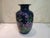 Chinese Old Ceramic Vase,Qianlong Marked Blue Ground Famille Rose Porcelain Vase Hand Drawing Flowers and Birds Pattern For Sale In Seattle - Image 6 of 12