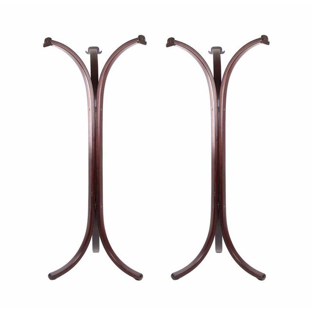 Pair of Steel Hangers is an original design furniture realized in the 1970s. A beautiful vintage couple of hangers...