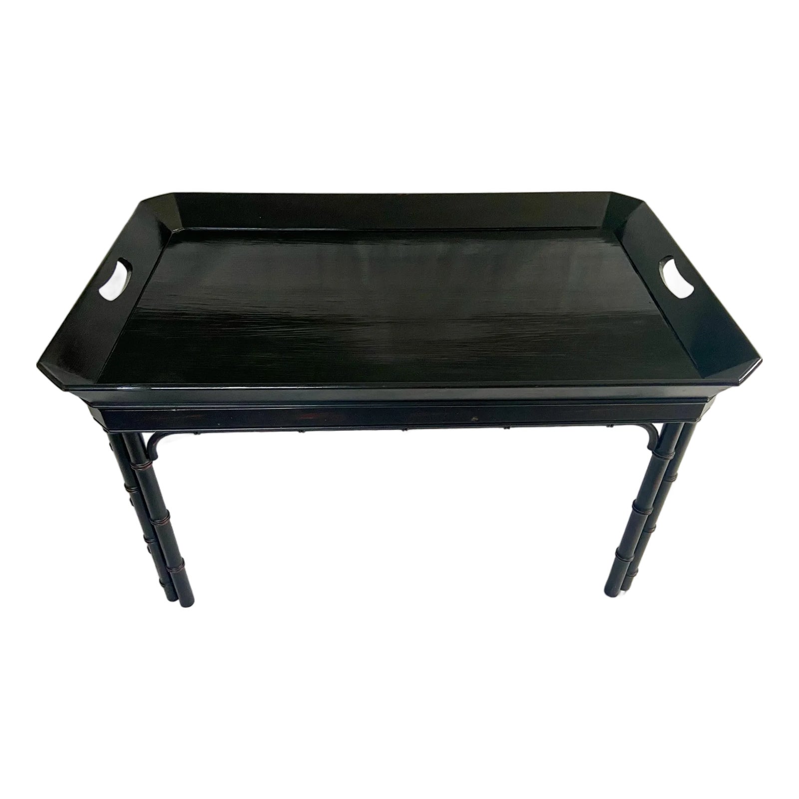 Vintage Baker Furniture Faux Bamboo With Fretwork Asian Chinoiserie ...