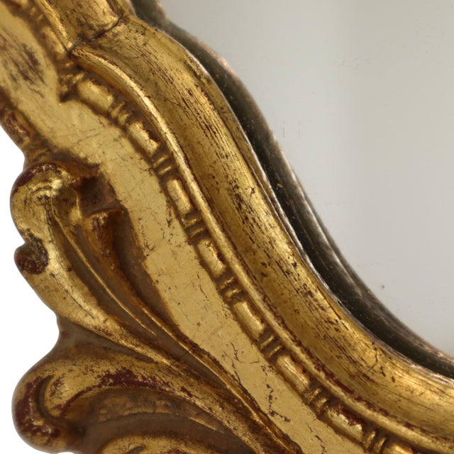 Small Baroque Crested Mirror in Gold Leaf Gilt from Deknudt, 1960s For Sale - Image 18 of 18