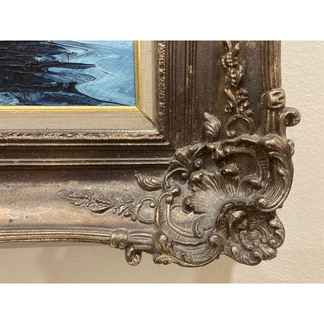 Vintage Mid Century Original Jan Bevort Large Framed Oil Painting - TMC Chicago Authentic Style 3980 For Sale In Orlando - Image 6 of 15