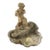 Vintage Classical Cast Stone Cherub on Dolphin Garden Fountain For Sale