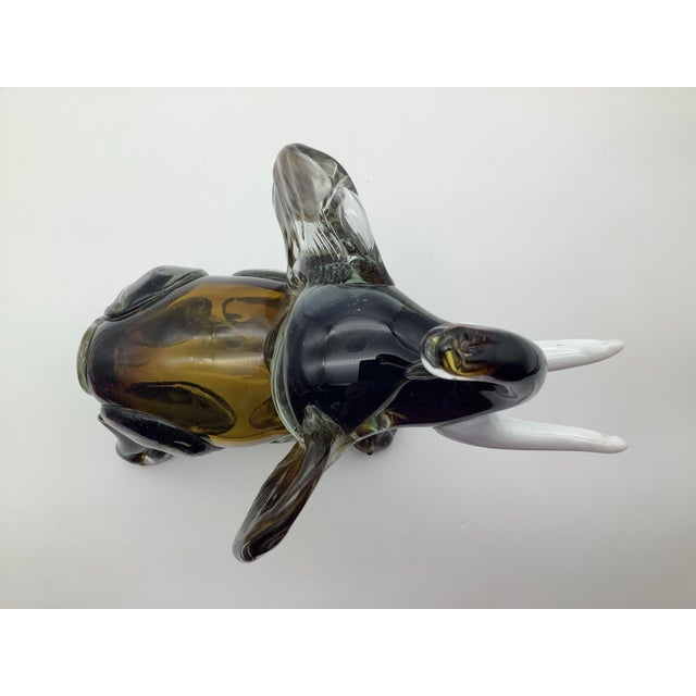 Vintage Glass Elephant Sculpture For Sale - Image 4 of 7