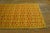 Yellow 1950s Orange Yellow Modern Vintage Art Deco European Rug 4' X 6'2 Handknotted Wool Carpet For Sale - Image 8 of 18