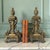 Hollywood Regency Pair of Antique Brass Neoclassical Andiron Fronts Reimagined as Decorative Bookends - A Pair For Sale - Image 3 of 7