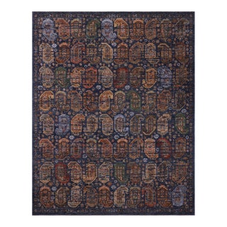 Loloi Winchester Navy / Multi 18" x 18" Sample Rug For Sale