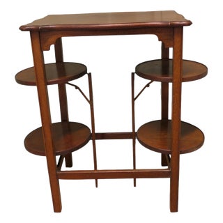 Side Table with Double Cake Stand, 1900 For Sale