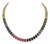 Elegant 18k Gold Necklace With 74.67ct Multi Sapphire, New Design For Sale