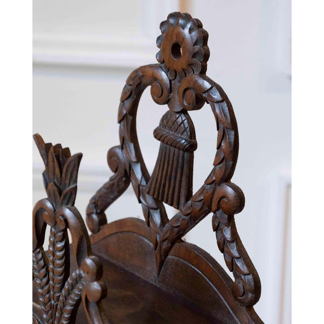 French Provençal Fariniero in Carved Walnut, Late 18th Century For Sale - Image 3 of 11