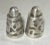 Pair Vintage Mexican Openwork 925 LHM Sterling Silver Glass Salt & Pepper Shaker For Sale In New York - Image 6 of 8