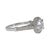 Contemporary Stardust 18kw Halo Engagement Ring With Cz Center, Size 7 For Sale - Image 3 of 8