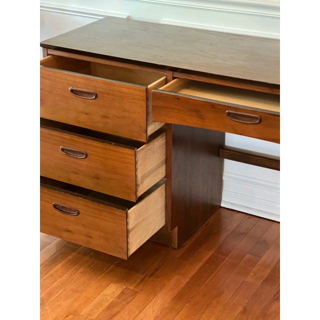 1960s Lane Walnut Desk For Sale - Image 9 of 12
