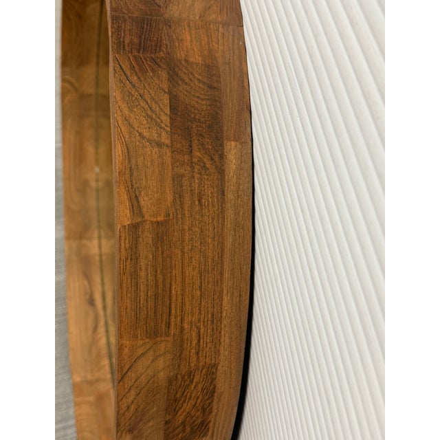 Brown Brownstone Capri Mirror, Teak Wood For Sale - Image 8 of 12