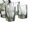 Art Deco Glass and Crystal Bottle and Glasses by Rudolf Eschler for Moser, Set of 9 For Sale - Image 5 of 6