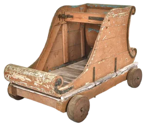 Vintage Wooden Trolley