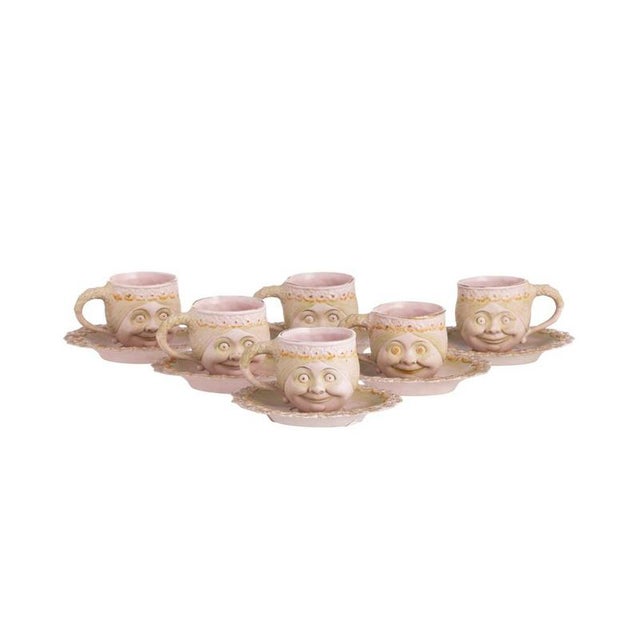 Porcelain Coffee Cups and Saucers from Schafer & Vater, Set of 12 For Sale - Image 6 of 6