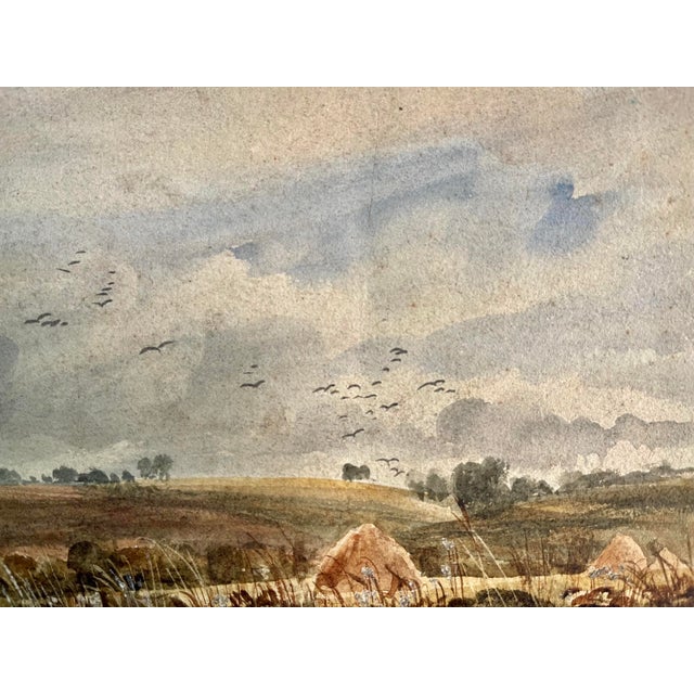 David Bates, Watercolour, Landscape, 19th Century, Double-Sided For Sale - Image 6 of 7