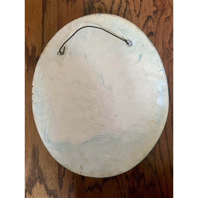 Vintage Pair of Large French Bisque Oval Wall Plaques For Sale - Image 11 of 12