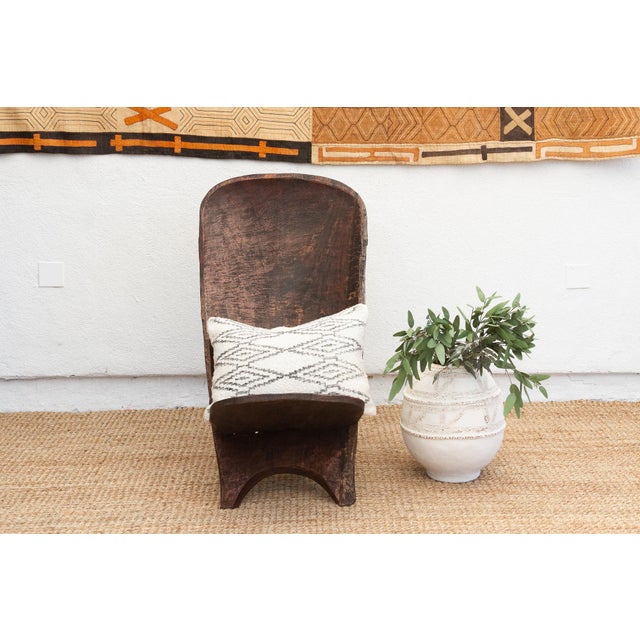 Brown Forest Brown African Senufo Folding Chair For Sale - Image 8 of 8