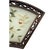 Early 20th Century Vintage Chinese Fan-Shaped Wall Plaque With Tassel For Sale In Los Angeles - Image 6 of 10