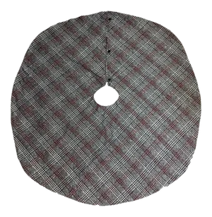 Vintage Traditional Glen Plaid Christmas Tree Skirt
