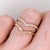 Stackable Diamond Shadow Band in 14k Solid Gold: Dainty Fine Jewelry Ring, Size 6.75 For Sale - Image 4 of 10