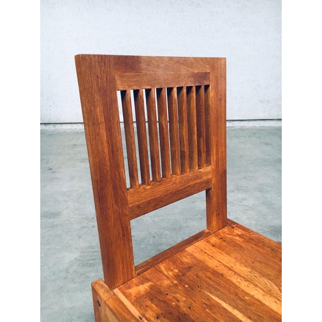 Postmodern Teak Side Chair, France, 1990s For Sale - Image 14 of 18