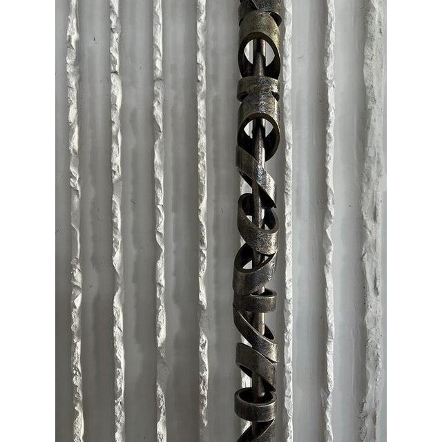 Industrial French Arts & Crafts Handmade Sculptural Floor Lamp, 1960s For Sale - Image 3 of 11