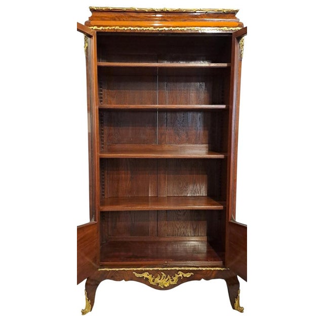 Wood French Napoleon III Rosewood Display Case For Sale - Image 7 of 9