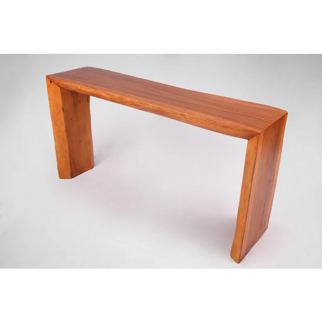 Contemporary Living Edge Water Fall Console Table 55 For Sale - Image 3 of 6